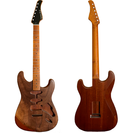 Pre-Built Walnut ST Custom Guitar, Configure the Hardware and Play