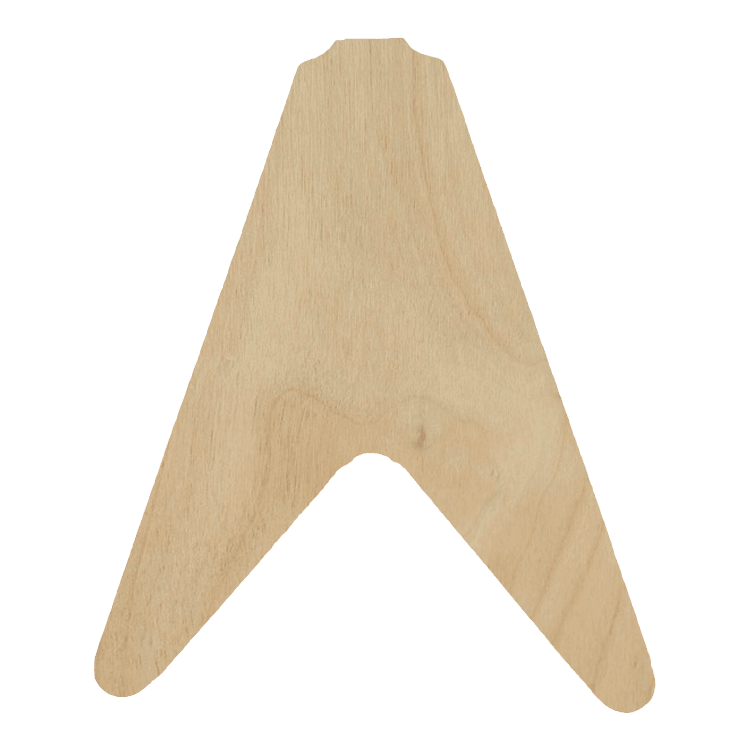 Custom Made Flying V Style Guitar Body