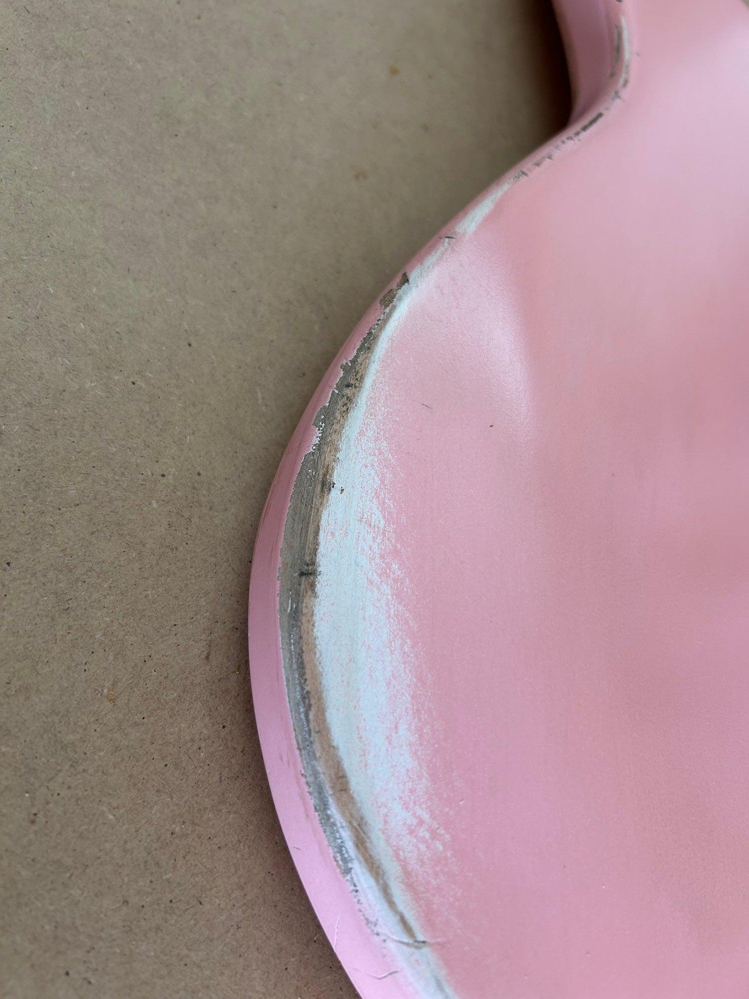 Alder JazzBass Style Bass Guitar Body, Nitro Shell Pink Front Detail 1