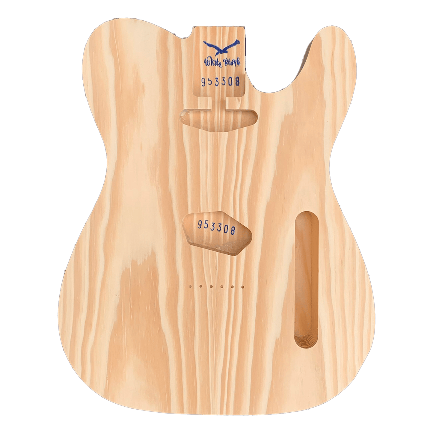 Pine Telecaster Style Guitar Body - Unfinished - WhiteStork Guitars