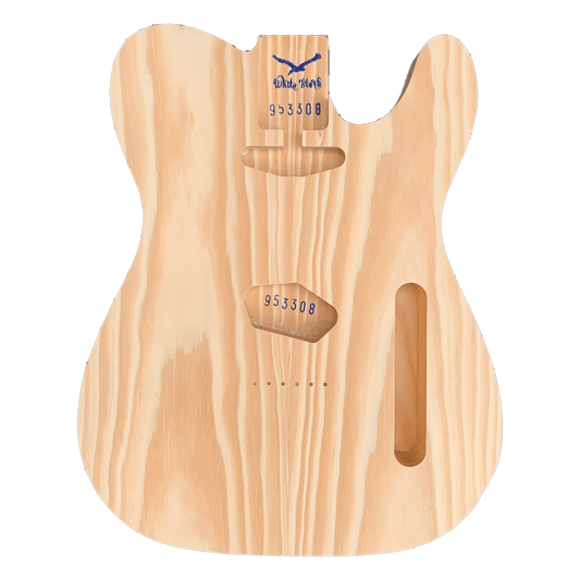 Pine Telecaster Style Guitar Body - Unfinished - WhiteStork Guitars