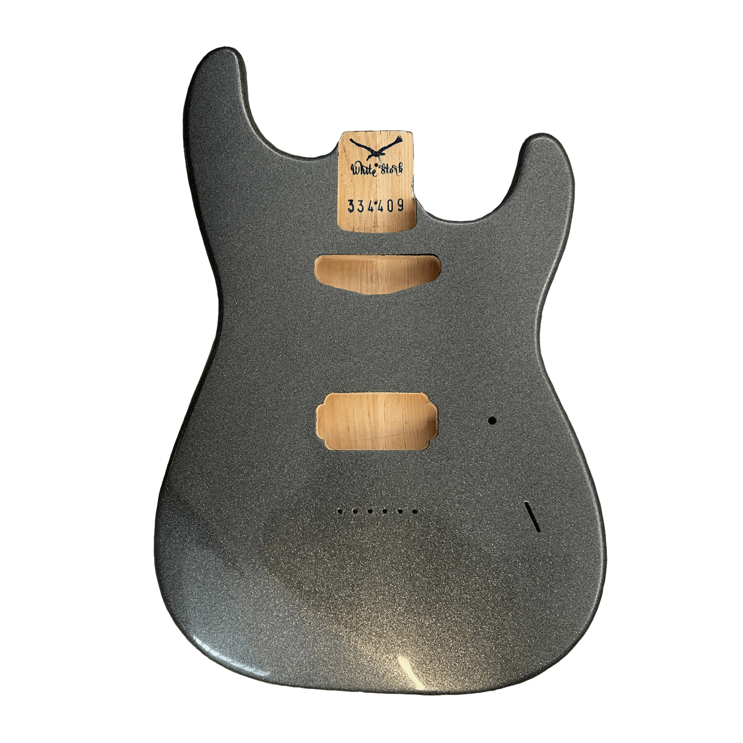 Alder Strat Style Body Flake Metallic Finish 334409 WhiteStork WhiteStork Guitars