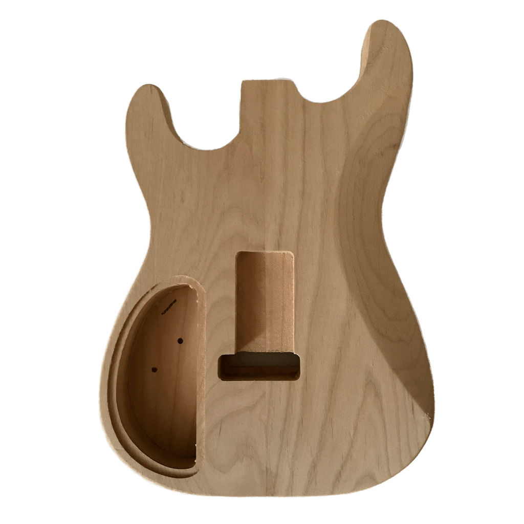 Alder Strat Style Thinline Guitar Body Unfinished 953323