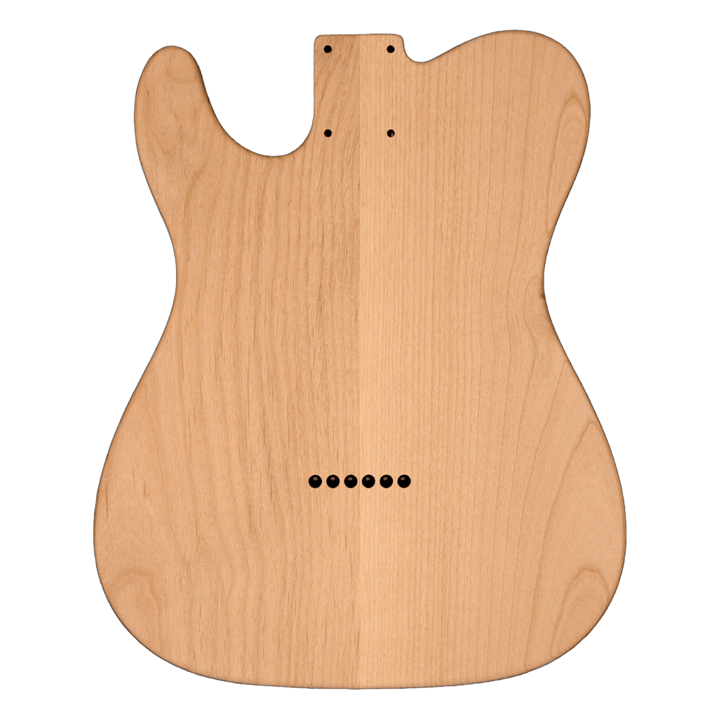 Alder Telecaster Thinline Style Body Unfinished Back