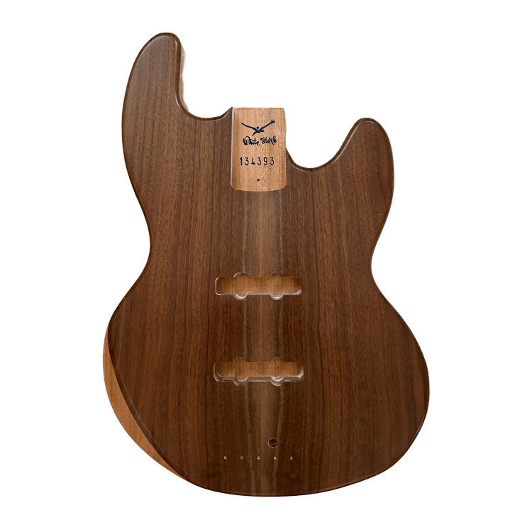Walnut Top Boston Style Custom Bass Guitar Body 134393
