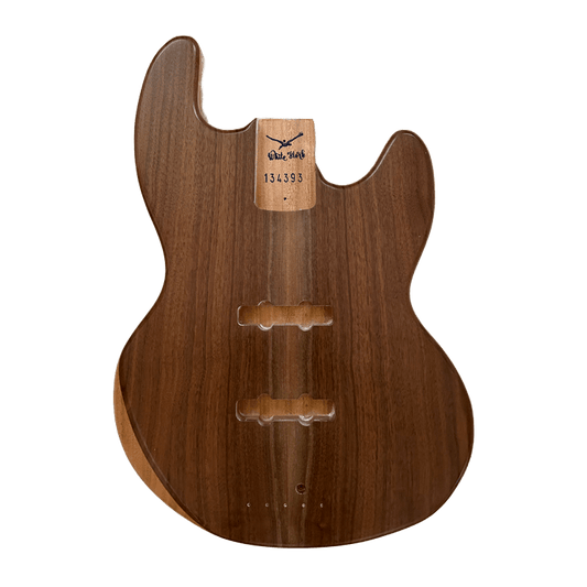 Walnut Top Boston Style Custom Bass Guitar Body 134393