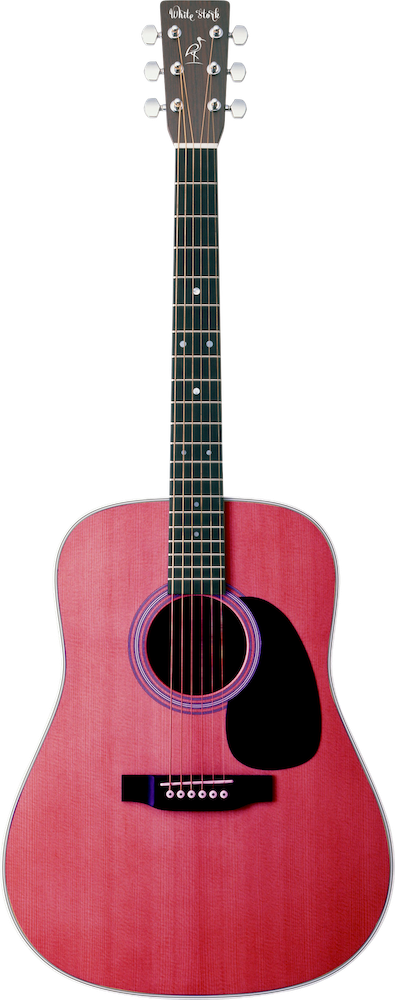 Custom Made Acoustic Guitar Cherry Finish