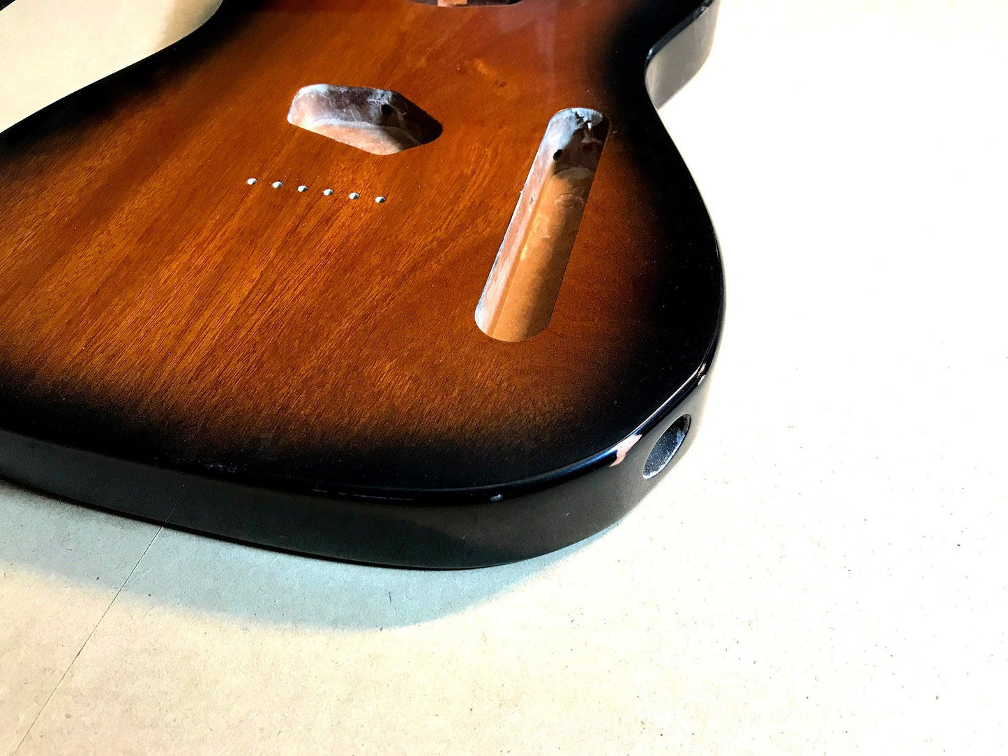 Custom Cedar Telecaster Style Body Aged Sunburst Nitro