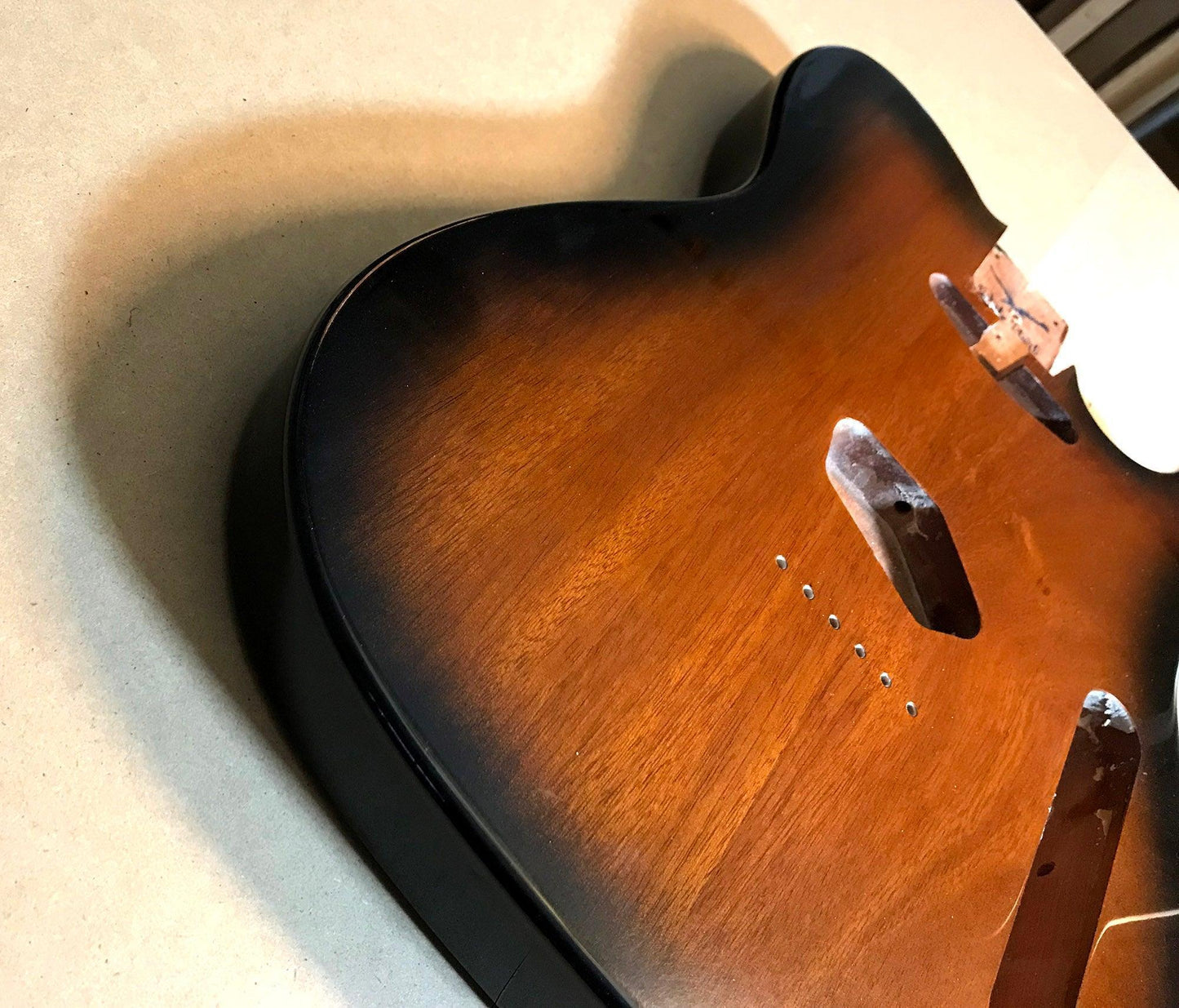 Custom Cedar Telecaster Style Body Aged Sunburst Nitro