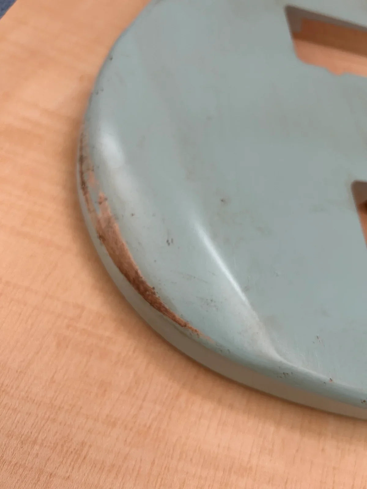 Alder Daphne Blue Jazzmaster Style Body Relic Nitro Detail 4