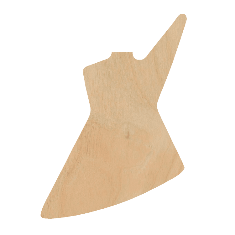 Custom Exp Style Guitar Body, Set Neck
