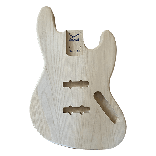 Alder JazzBass Style Body - Unfinished - WhiteStork Guitars