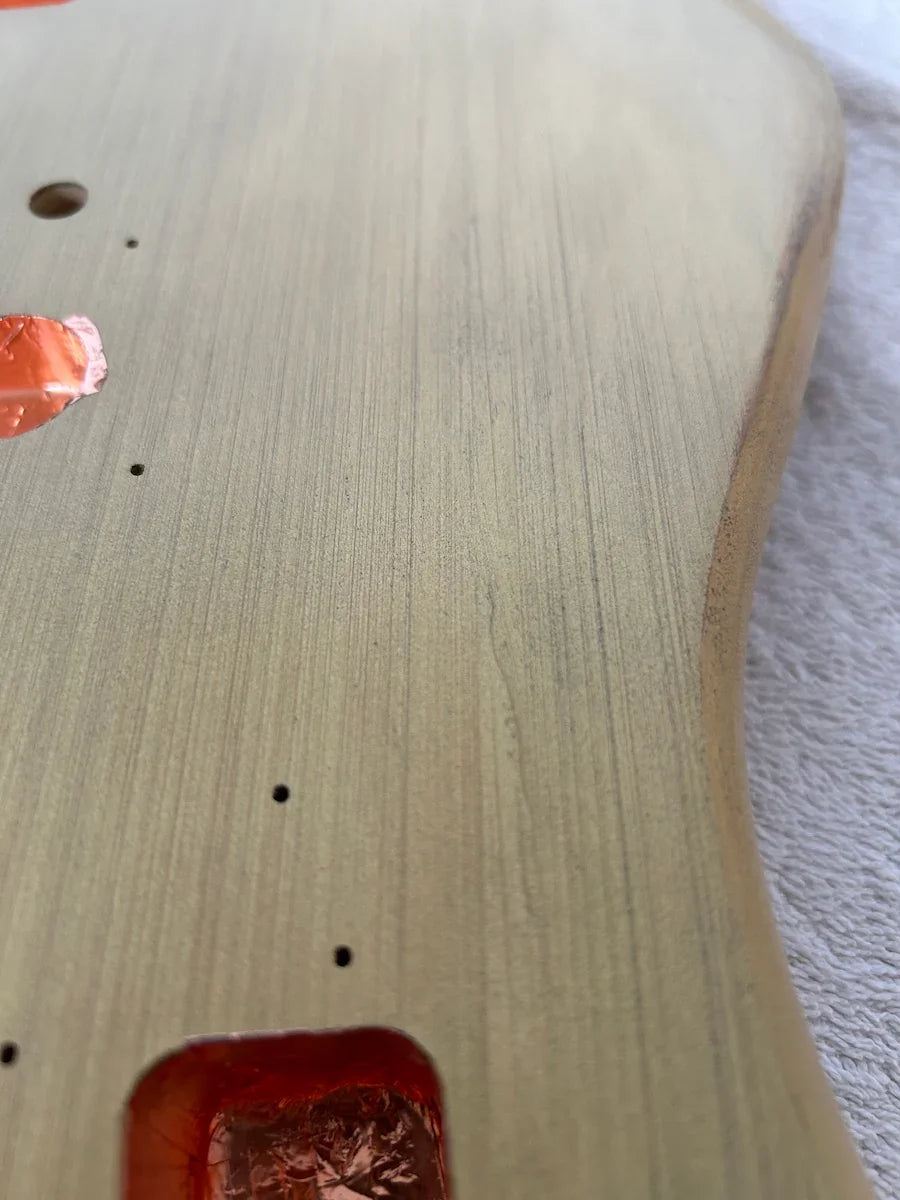 Custom Made Jaguar Style Body, Vintage Nitro Finish Blonde Relic Detail
