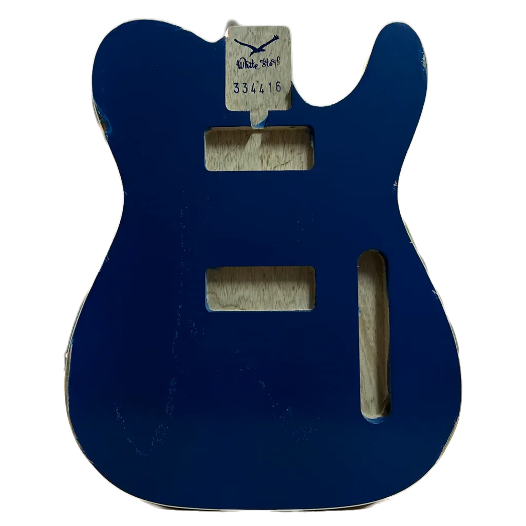 Swamp Ash Lake Placid Blue/Natural Telecaster Style Body Nitro Front