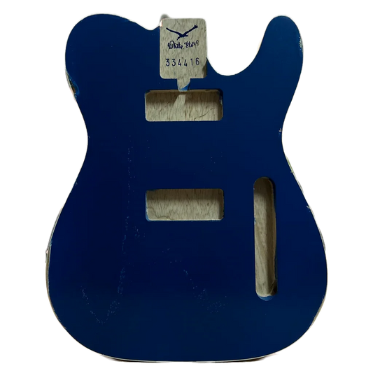 Swamp Ash Lake Placid Blue/Natural Telecaster Style Body Nitro Front