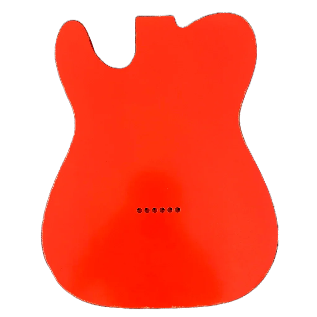 Relic Fiesta Red Telecaster Style Body 72 Routing Nitro Finish Back