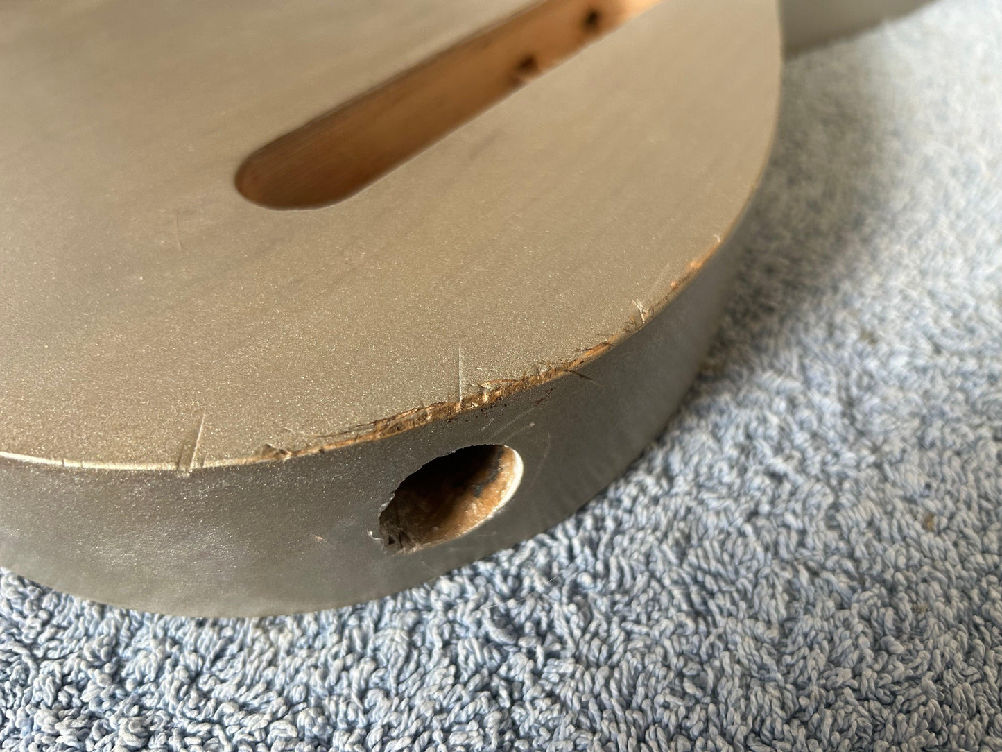 Shoreline Gold Telecaster Style Body Jack Detail