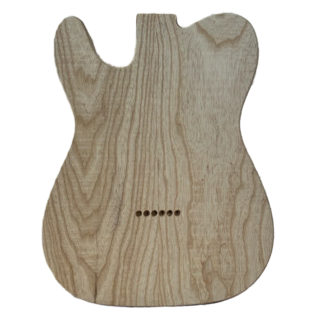 Swamp Ash Vintage Telecaster Body Unfinished, Made in EU, Back