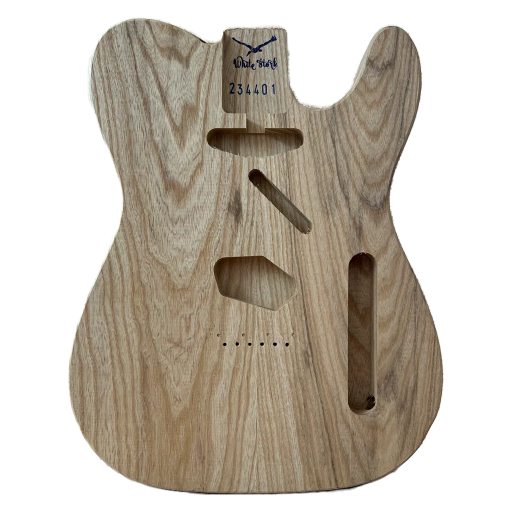 Swamp Ash Vintage Telecaster Body Unfinished, Made in EU, Front