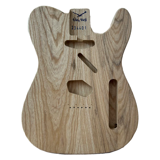 Swamp Ash Vintage Telecaster Body Unfinished, Made in EU, Front