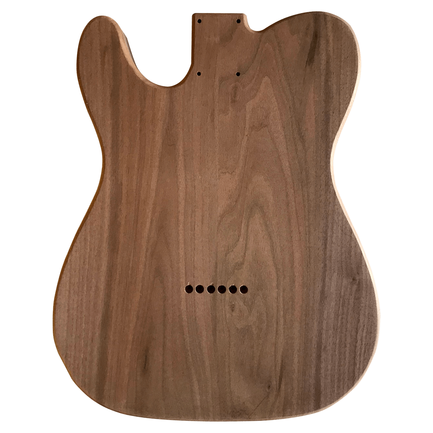 Walnut Telecaster Style Body Unfinished Back