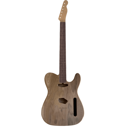 Walnut Tele Style Custom Made Guitar Kit, Unfinished
