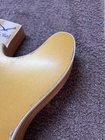 Relic Aztec Gold Telecaster Style Body HH Oil & Nitro Finish Detail 2