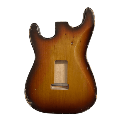 Alder ST Style Body, Sunburst Relic NItro Finish Back