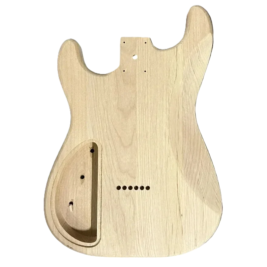 Alder ST-Type Guitar Body Hardtail, Rear Routing 1.98kg Back