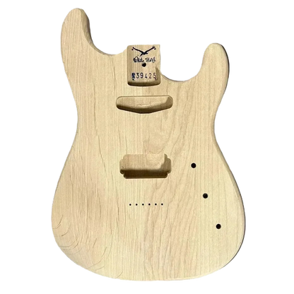 Alder ST-Type Guitar Body Hardtail, Rear Routing 1.98kg Front