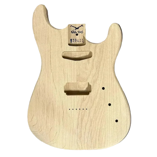 Alder ST-Type Guitar Body Hardtail, Rear Routing 1.98kg Front