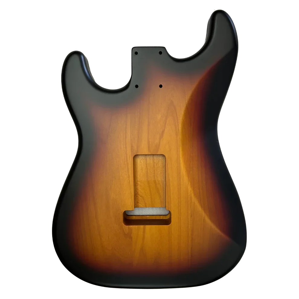 Alder Strat Style Body 3-tone Sunburst Nitro Finish - 019526 Back