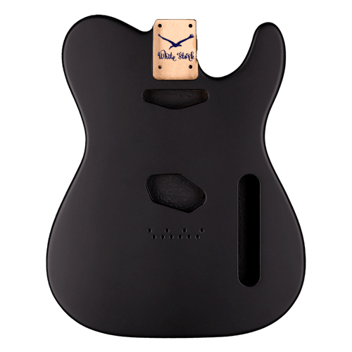Alder Telecaster Style Body Black Satin Finish - WhiteStork Guitars
