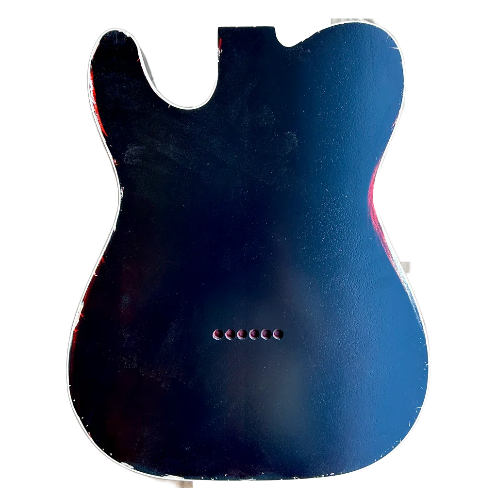 Alder Two Colors Telecaster Style Guitar Body Relic NItro Finish Back
