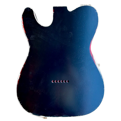 Alder Two Colors Telecaster Style Guitar Body Relic NItro Finish Back