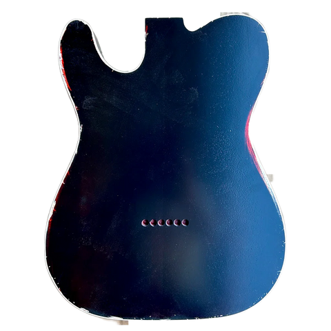 Alder Two Colors Telecaster Style Guitar Body Relic NItro Finish Back