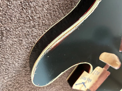 Alder Two Colors Telecaster Style Guitar Body Relic NItro Finish detail 5