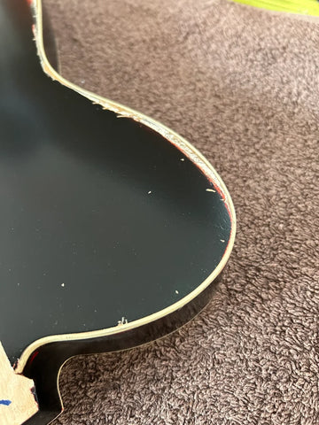 Alder Two Colors Telecaster Style Guitar Body Relic NItro Finish detail 5