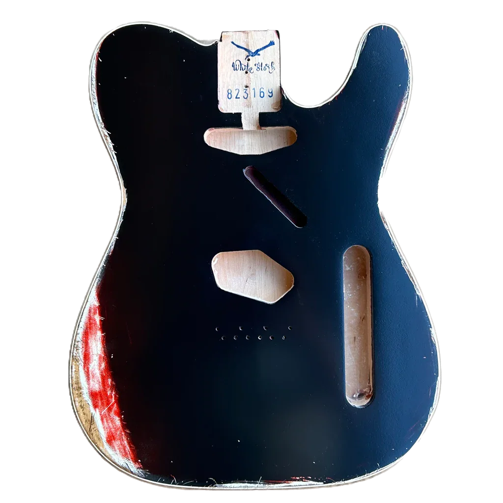 Alder Two Colors Telecaster Style Guitar Body Relic NItro Finish Front