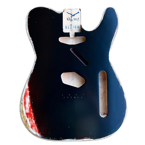 Alder Two Colors Telecaster Style Guitar Body Relic NItro Finish Front
