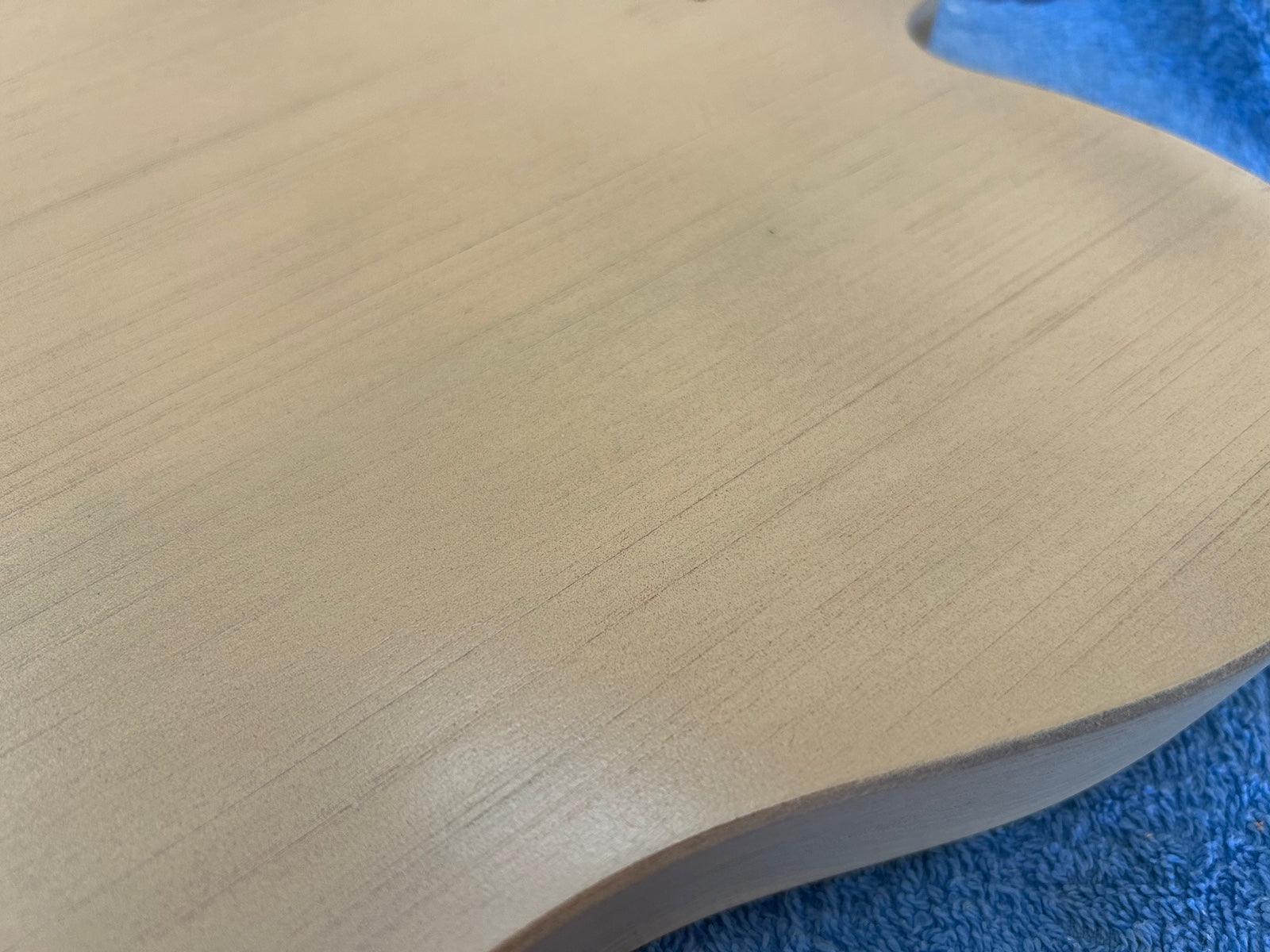 Alder Vintage Cream Telecaster Style Body Relic NItro Finish detail 3