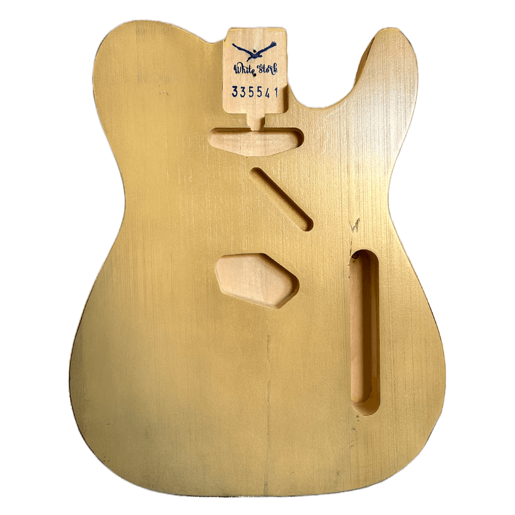 Alder Vintage Cream Telecaster Style Body Relic NItro Finish front