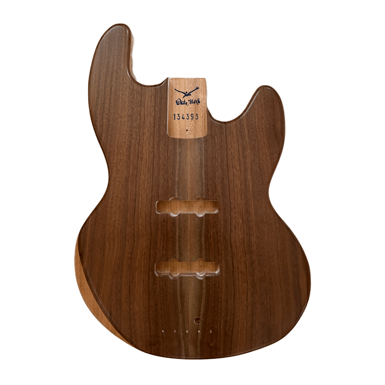 Walnut Top Boston Style Custom Bass Guitar Body 134393 