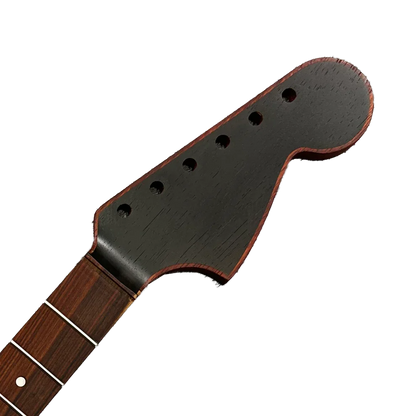 CBS 24" Padouk & Pau Ferro Neck for Mustang-Jaguar headstock detail