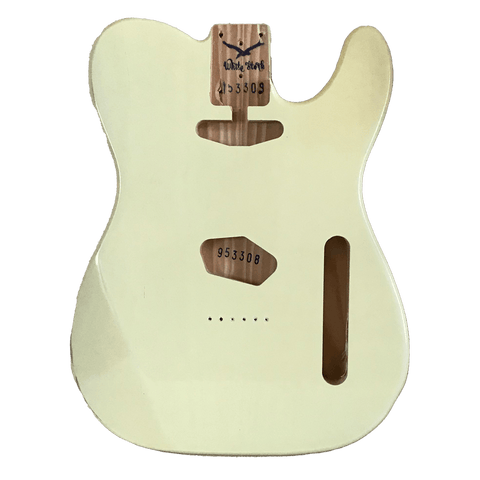 Light Yellow Telecaster Style Body Relic Nitro Finish 953308