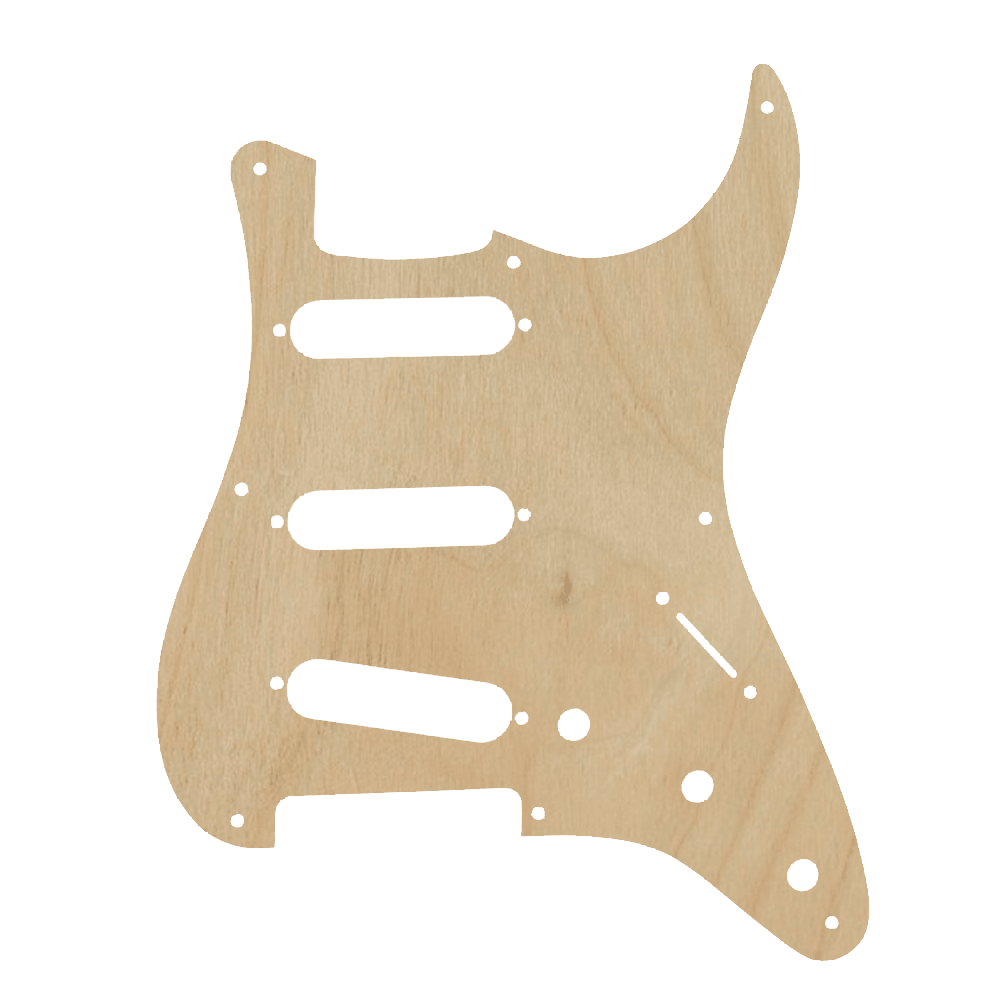 Custom Made Strat Style SSS Guitar Pickguard