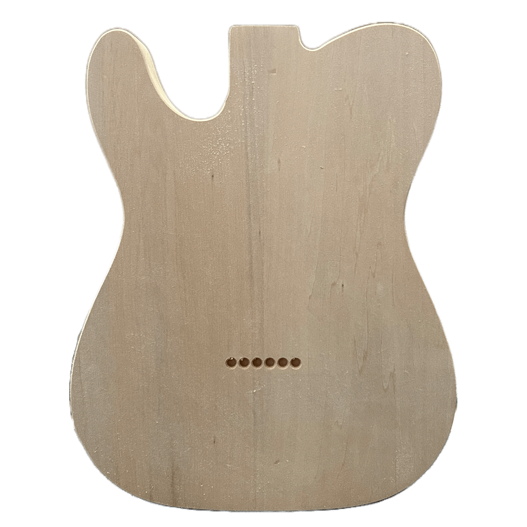 Basswood Humbucker Telecaster Style Guitar Body Back