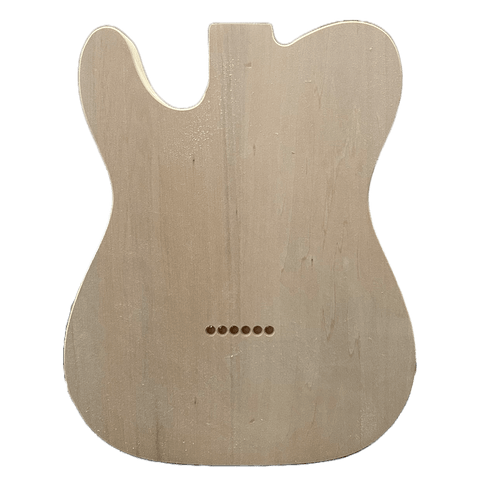 Basswood Humbucker Telecaster Style Guitar Body Back