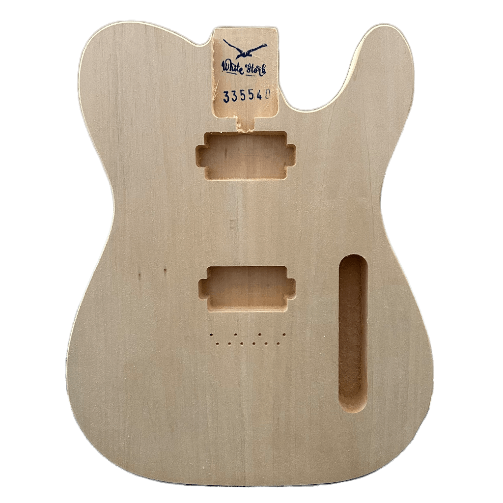 Basswood Humbucker Telecaster Style Guitar Body Unfinished Front