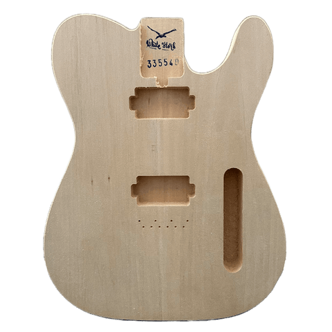 Basswood Humbucker Telecaster Style Guitar Body Unfinished Front